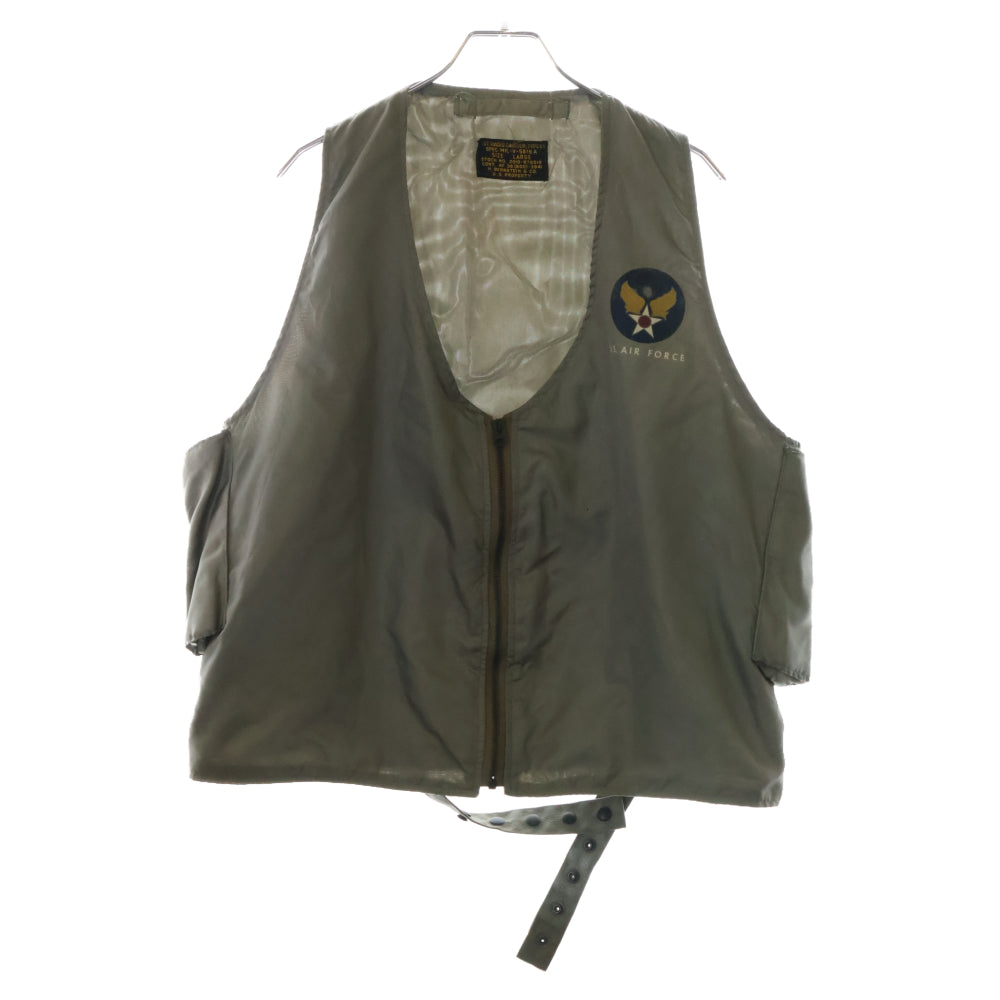 VINTAGE(ヴィンテージ) 50S U.S. AIR FORCE RADIO CARRIER TYPE E-1 エアフォース サイドポケット ミリタリー ラジオベスト カーキ 2010-978510