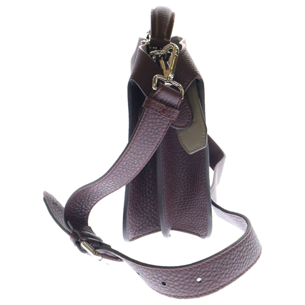 FENDI(フェンディ) ISeeU 2WAY ピーカブー アイシーユー ハンド ショルダーバッグ カーフスキンレザー ボルドー 7VA530