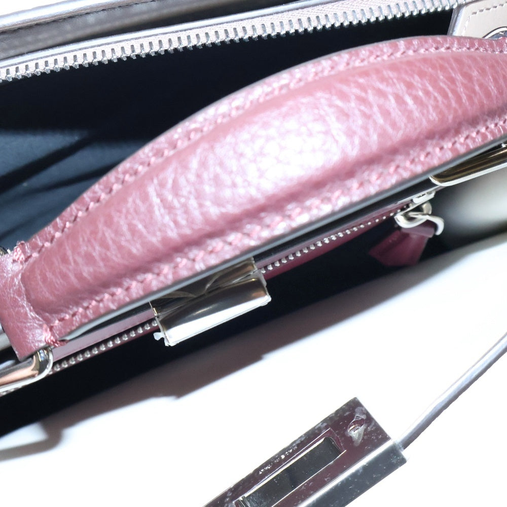FENDI(フェンディ) ISeeU 2WAY ピーカブー アイシーユー ハンド ショルダーバッグ カーフスキンレザー ボルドー 7VA530