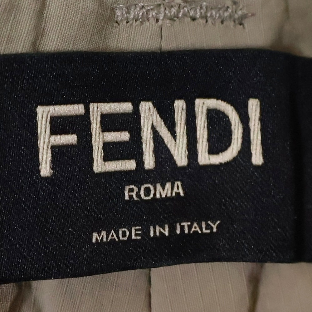 FENDI(フェンディ) ナイロン Fロゴ ジップ カーゴパンツ ベージュ FB0824