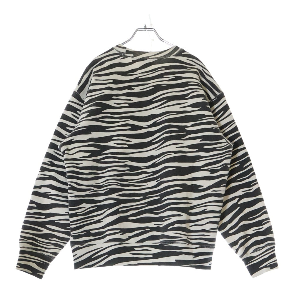 SUPREME(シュプリーム) 22AW Box Logo Crewneck Zebra ゼブラ柄 ボックスロゴ クルーネック スウェットトレーナー ブラック/ホワイト