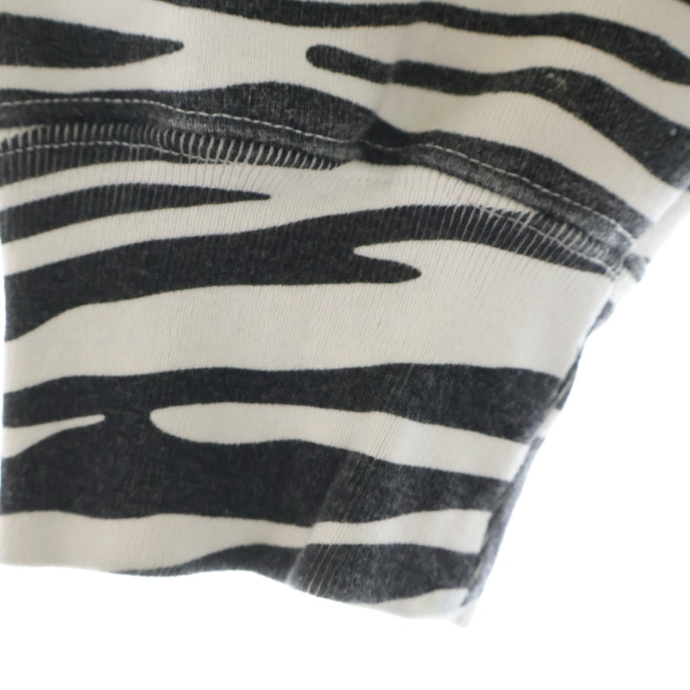SUPREME(シュプリーム) 22AW Box Logo Crewneck Zebra ゼブラ柄 ボックスロゴ クルーネック スウェットトレーナー ブラック/ホワイト