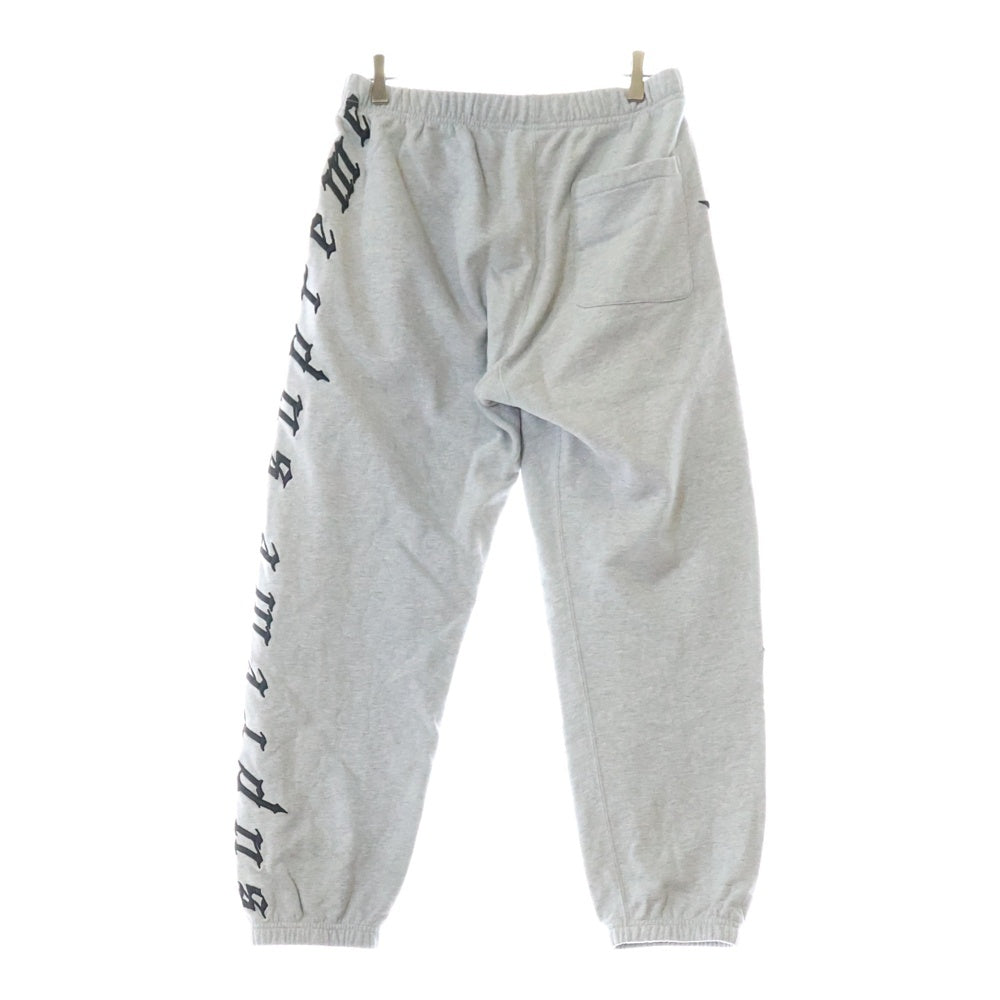 SUPREME(シュプリーム) 21AW Raised Embroidery Sweatpant レイズド サイドロゴ刺繍 スウェットパンツ グレー