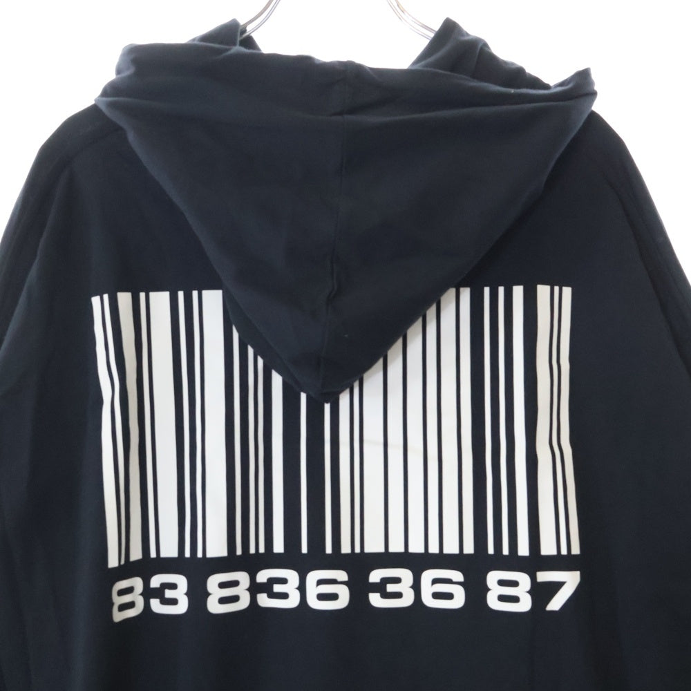 VTMNTS(ブイティーエムエヌティーエス) 22SS BACK TO THE FUTURE HOODIE バックトゥザフューチャー グラフィックプリント プルオーバーパーカー ブラック VL12TR400B