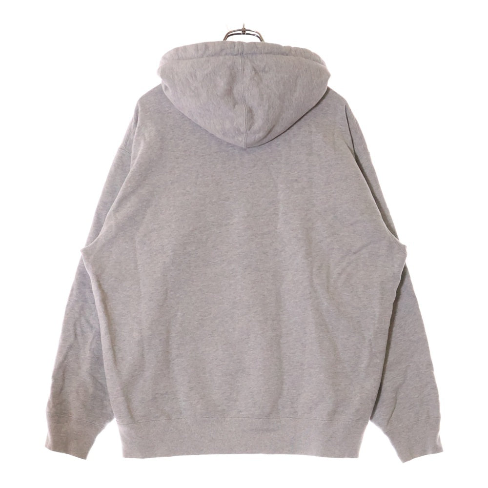 SUPREME(シュプリーム) 21AW Raised Embroidery Hooded Sweatshirt レイズド ロゴ刺繍 スウェット プルオーバーパーカー グレー
