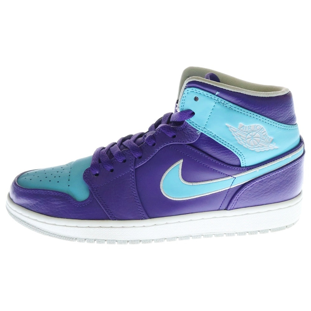NIKE(ナイキ) 【観賞用 2013年製】 JORDAN 1 MID HORNET エアジョーダン1 ホーネット ミッドカットスニーカー パープル/ブルー US10/28cm 554724-507