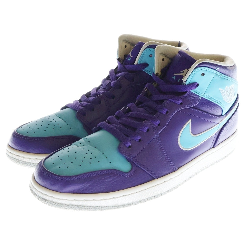 NIKE(ナイキ) 【観賞用 2013年製】 JORDAN 1 MID HORNET エアジョーダン1 ホーネット ミッドカットスニーカー パープル/ブルー US10/28cm 554724-507