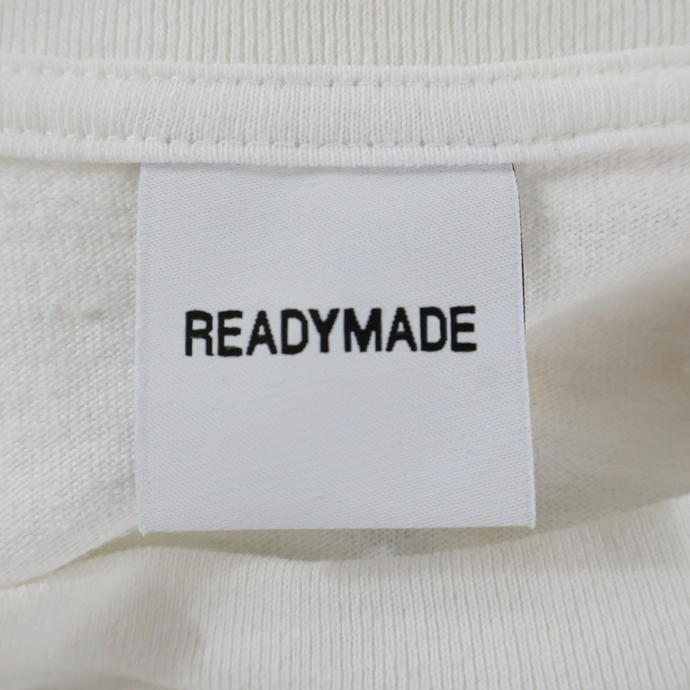 READY MADE(レディメイド) 21SS Collapsed Face Tee コラプスフェイスTシャツ 半袖カットソー プリント ホワイト RE-CO-WH-00-00-143
