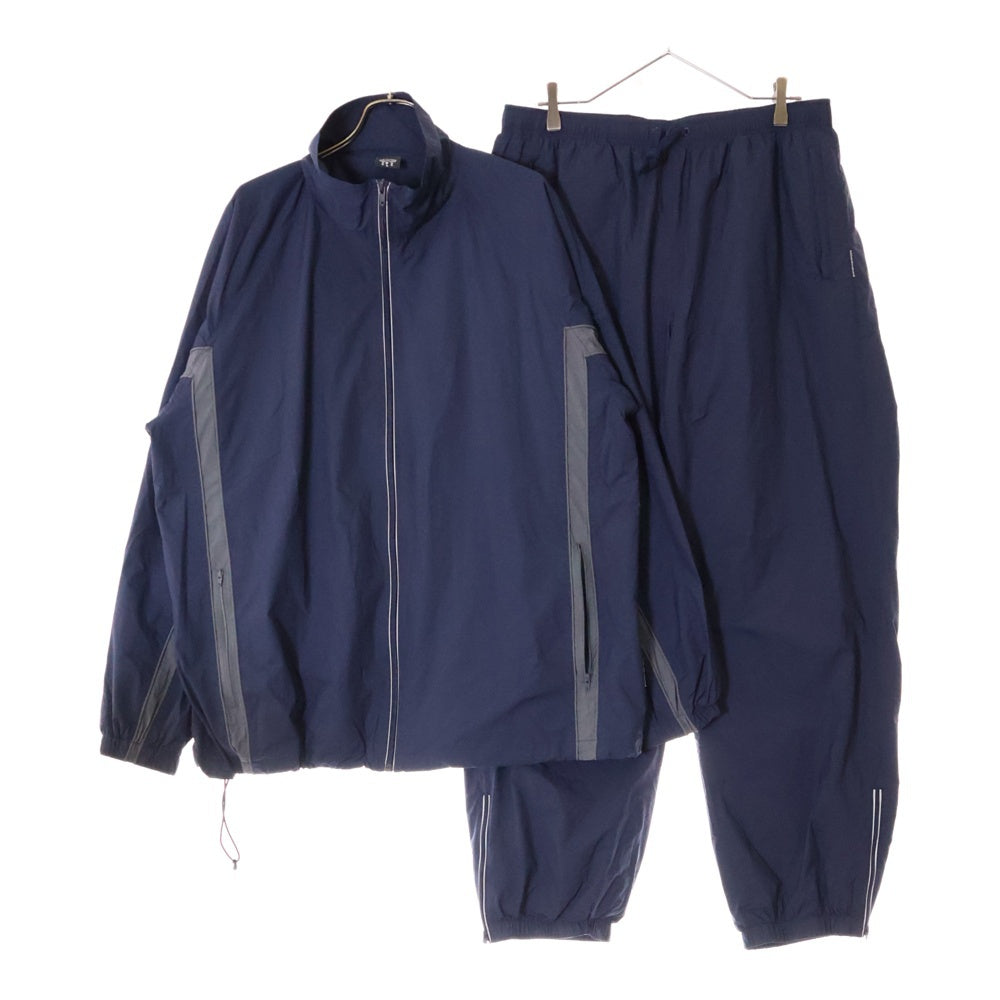 ALWAYTH(オルウェイス) Training jacket and pants ナイロン トレーニングジャケット セットアップ ジョガーパンツ ネイビー