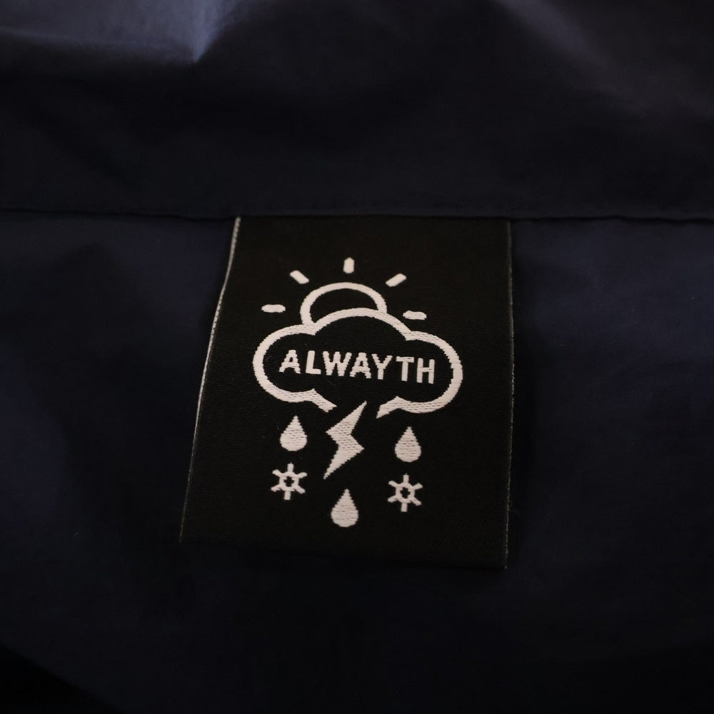 ALWAYTH(オルウェイス) Training jacket and pants ナイロン トレーニングジャケット セットアップ ジョガーパンツ ネイビー