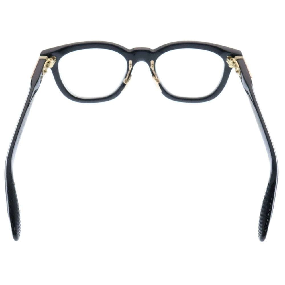 CHROME HEARTS(クロムハーツ) SMOKE SHOW-A スモークショー CHプラス テンプル ウェリントン アイウェア メガネ 眼鏡 度入り ブラック/ゴールド