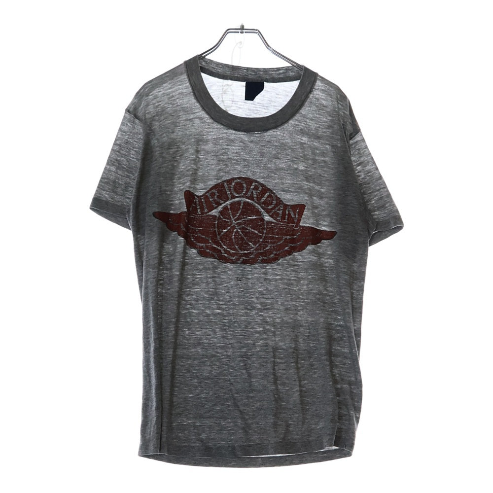 VINTAGE(ヴィンテージ) 80S NIKE JORDAN1 ヴィンテージ ナイキ ジョーダン フライトクラブ ウイングマーク プリント 半袖Tシャツ カットソー グレー