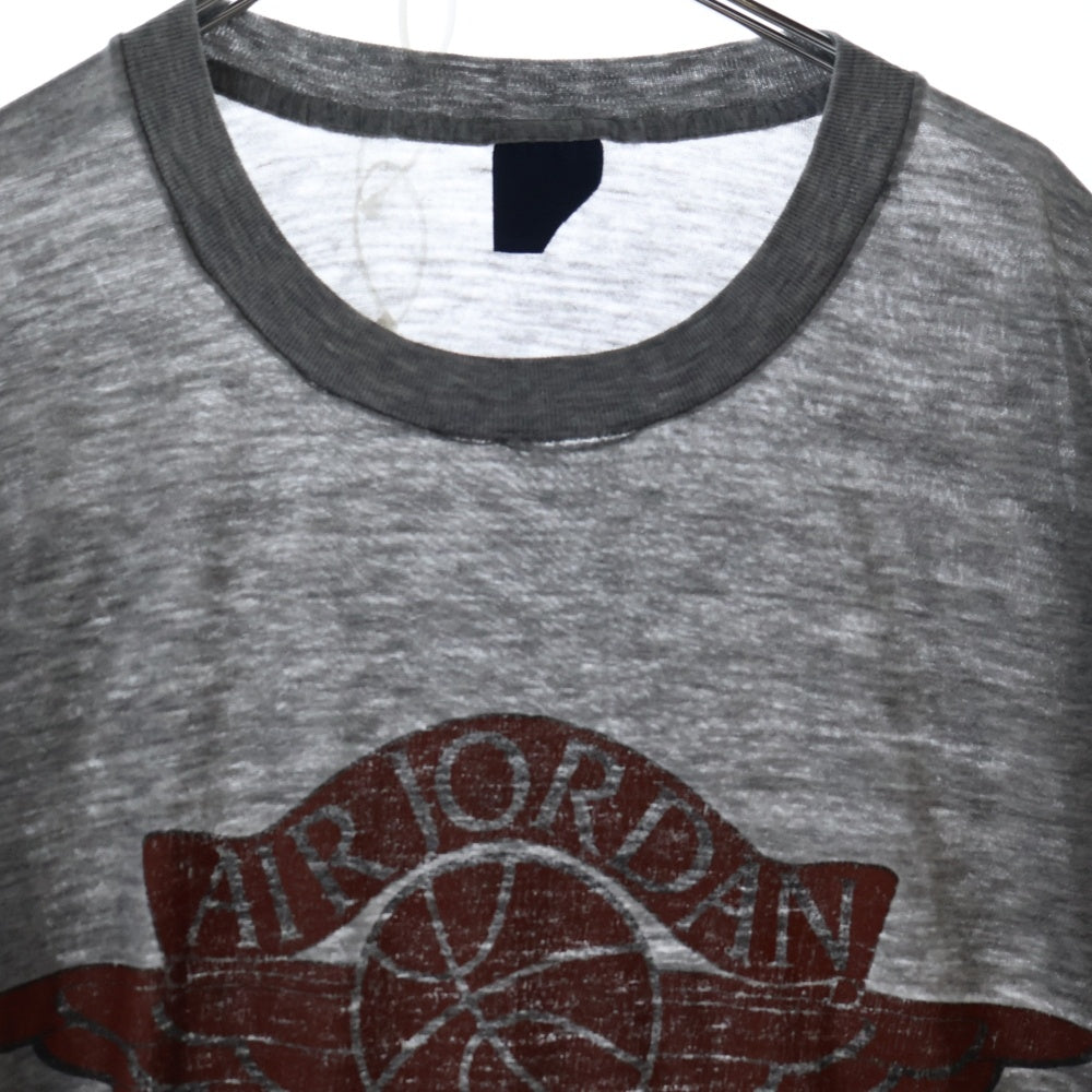 VINTAGE(ヴィンテージ) 80S NIKE JORDAN1 ヴィンテージ ナイキ ジョーダン フライトクラブ ウイングマーク プリント 半袖Tシャツ カットソー グレー