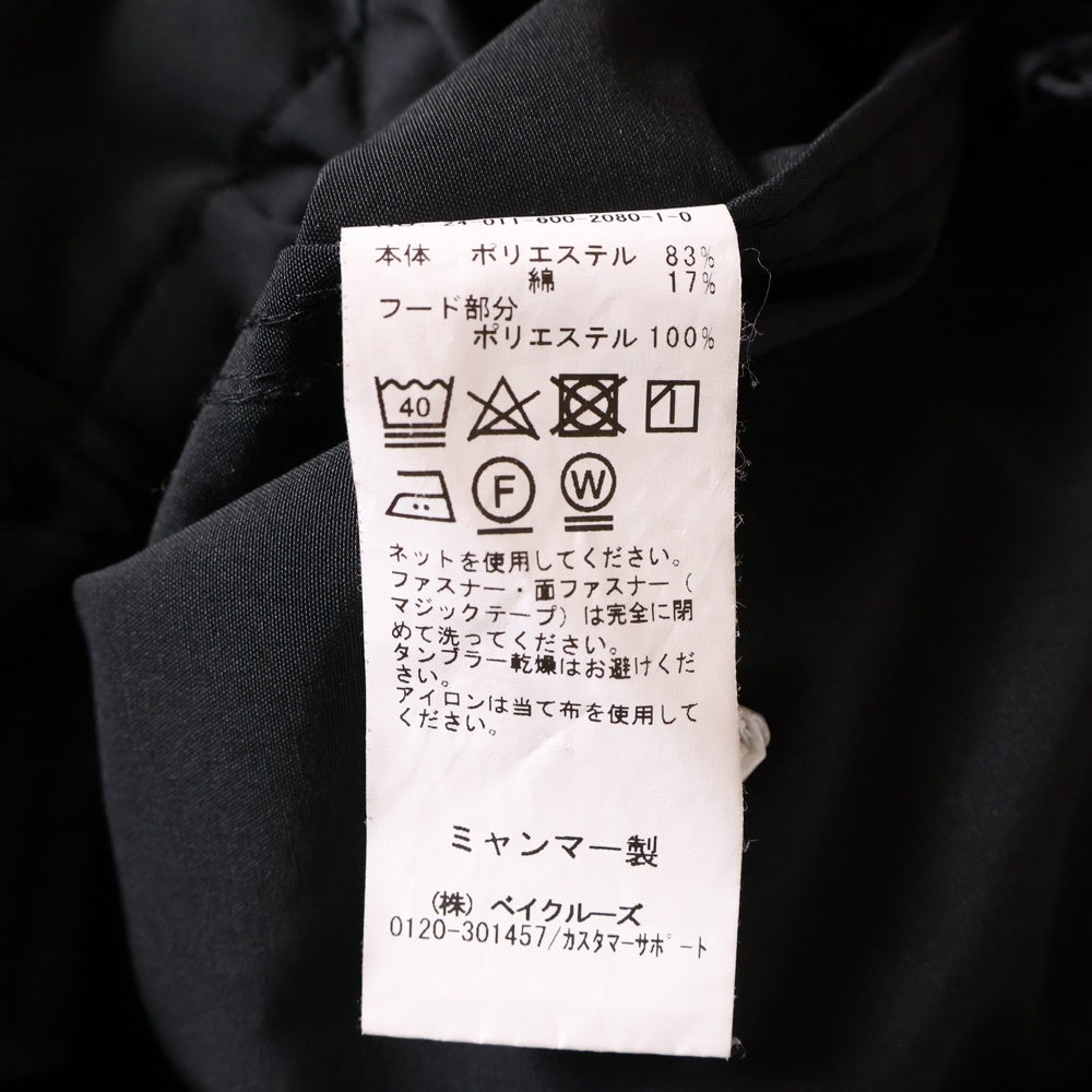 JOURNAL STANDARD(ジャーナルスタンダード) 24SS ショートスタンド ジップアップ マウンテン パーカー ジャケット ブラック