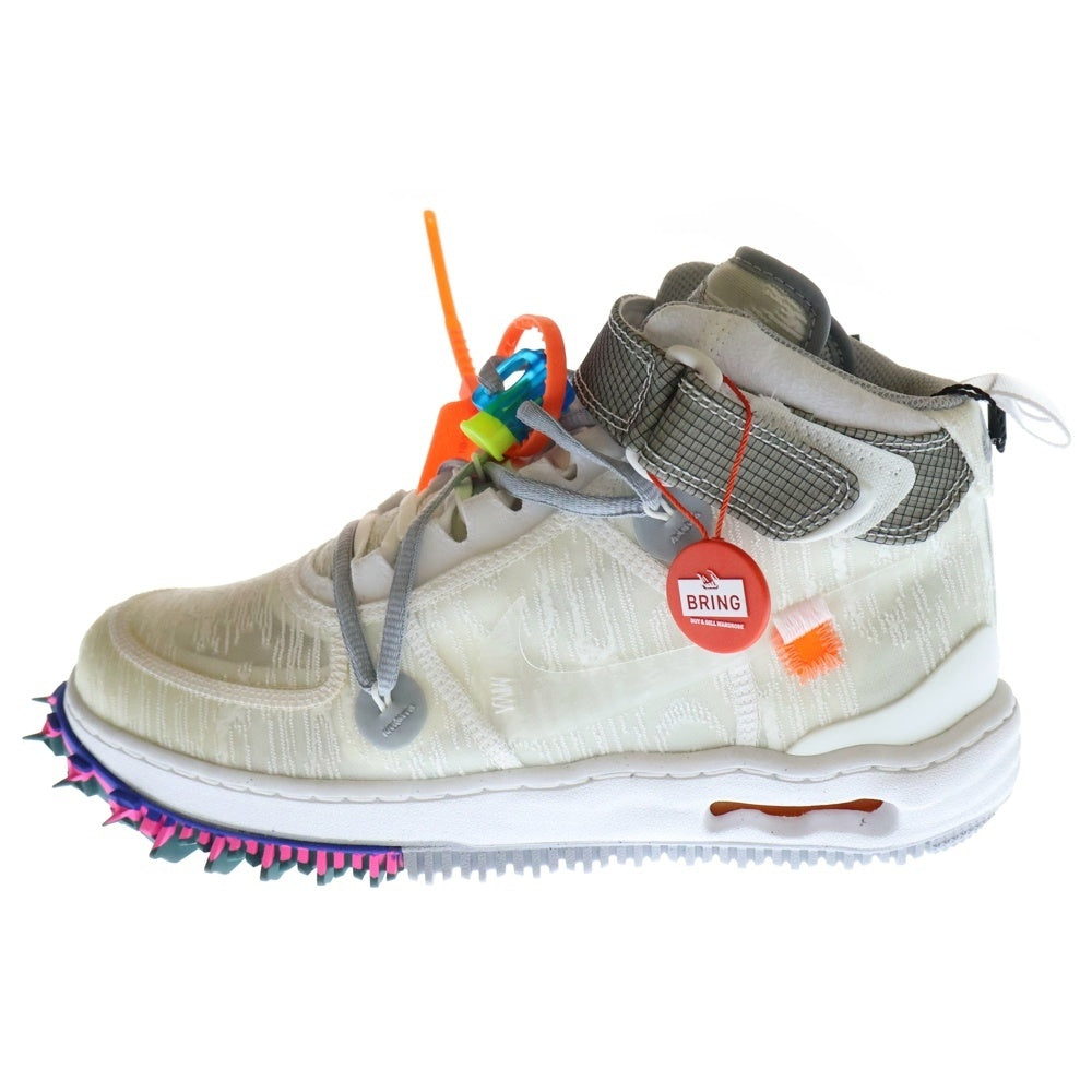 NIKE(ナイキ) ×OFF-WHITE AIR FORCE 1 MID WHITE オフホワイト エアフォース ミッドカットスニーカー ホワイト US8.5/26.5cm DO6290-100