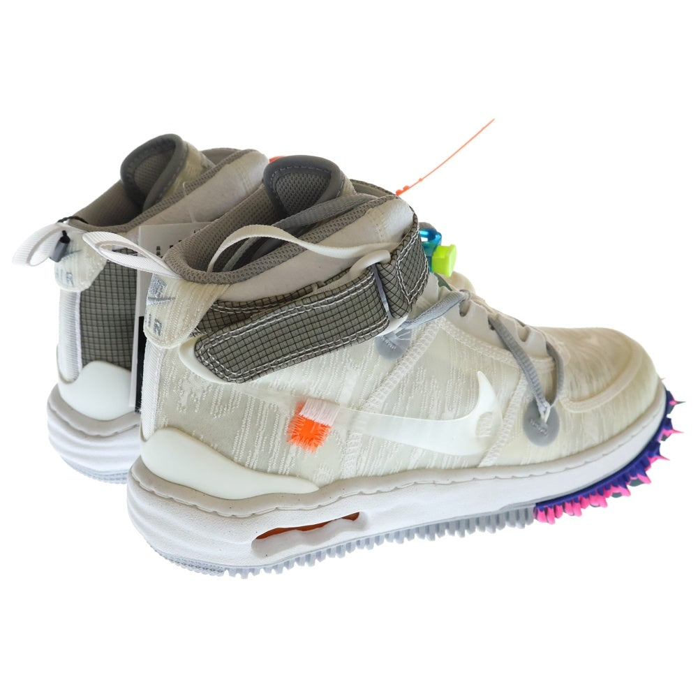 NIKE(ナイキ) ×OFF-WHITE AIR FORCE 1 MID WHITE オフホワイト エアフォース ミッドカットスニーカー ホワイト US8.5/26.5cm DO6290-100