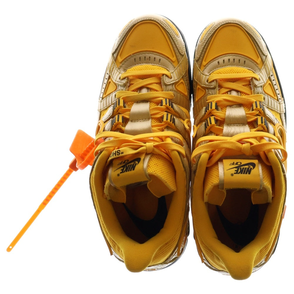 NIKE(ナイキ) ×OFF-WHITE AIR RUBBER DUNK LOW UNIVERSITY GOLD オフホワイト ラバーダンク ローカットスニーカー イエロー US8.5/26.5cm CU6015-700
