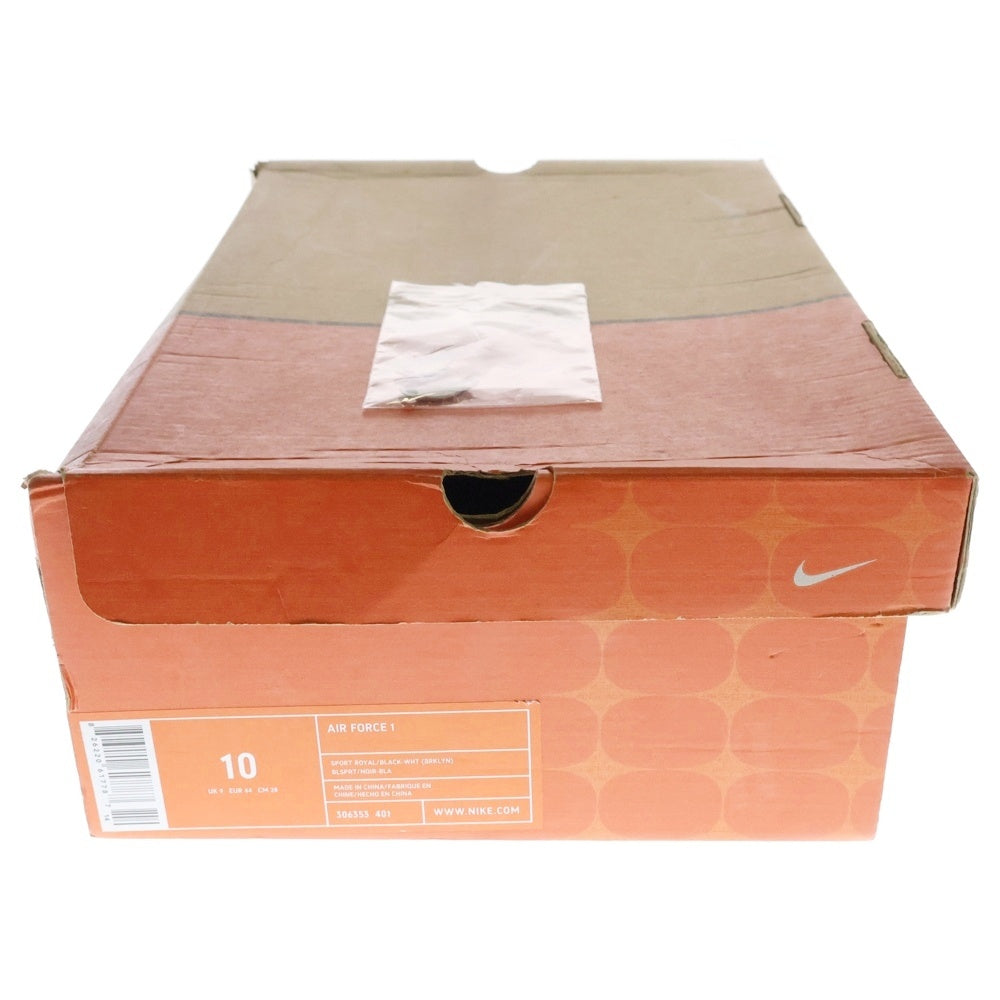 NIKE(ナイキ) 【観賞用2004年製】 AIR FORCE 1 LOW エアフォース1 レザーローカットスニーカー ブルー US10/28cm 306353-401