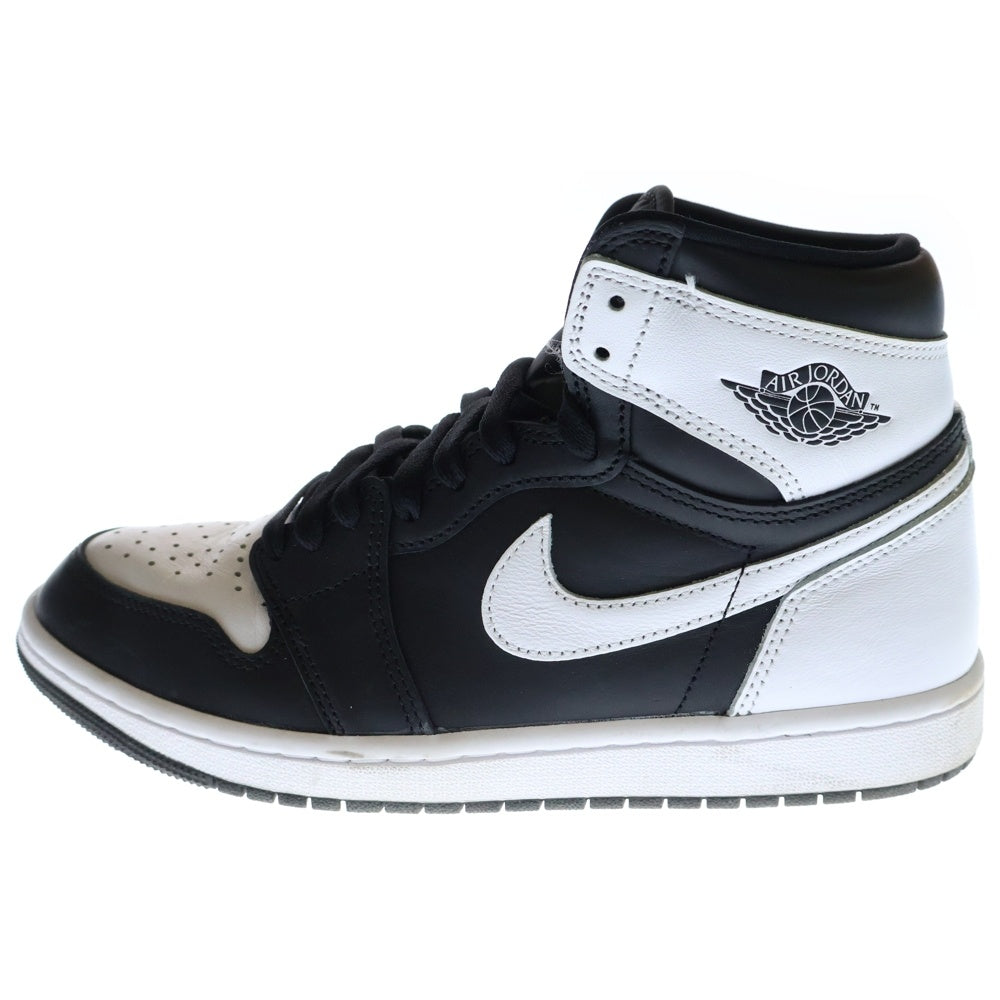 NIKE(ナイキ) AIR JORDAN 1 RETRO HIGH OG エアジョーダン 1 レトロ ハイカットスニーカー ブラック/ホワイト US8.5/26.5cm DZ5485-010