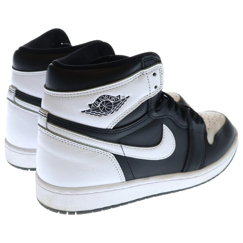 NIKE(ナイキ) AIR JORDAN 1 RETRO HIGH OG エアジョーダン 1 レトロ ハイカットスニーカー ブラック/ホワイト US8.5/26.5cm DZ5485-010