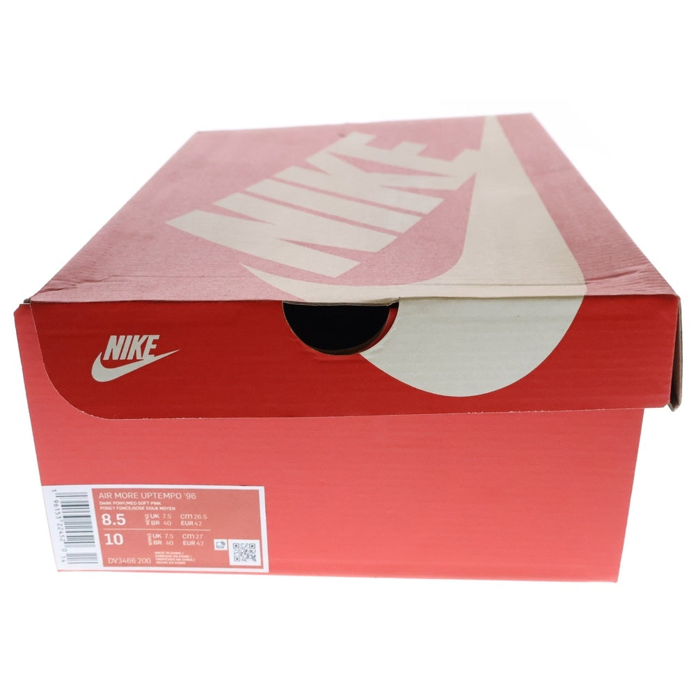 NIKE(ナイキ) AIR MORE UPTEMPO 96 エア モアアップテンポ ハイカットスニーカー ピンク/ブラウン US8.5/26.5cm DV3466-200