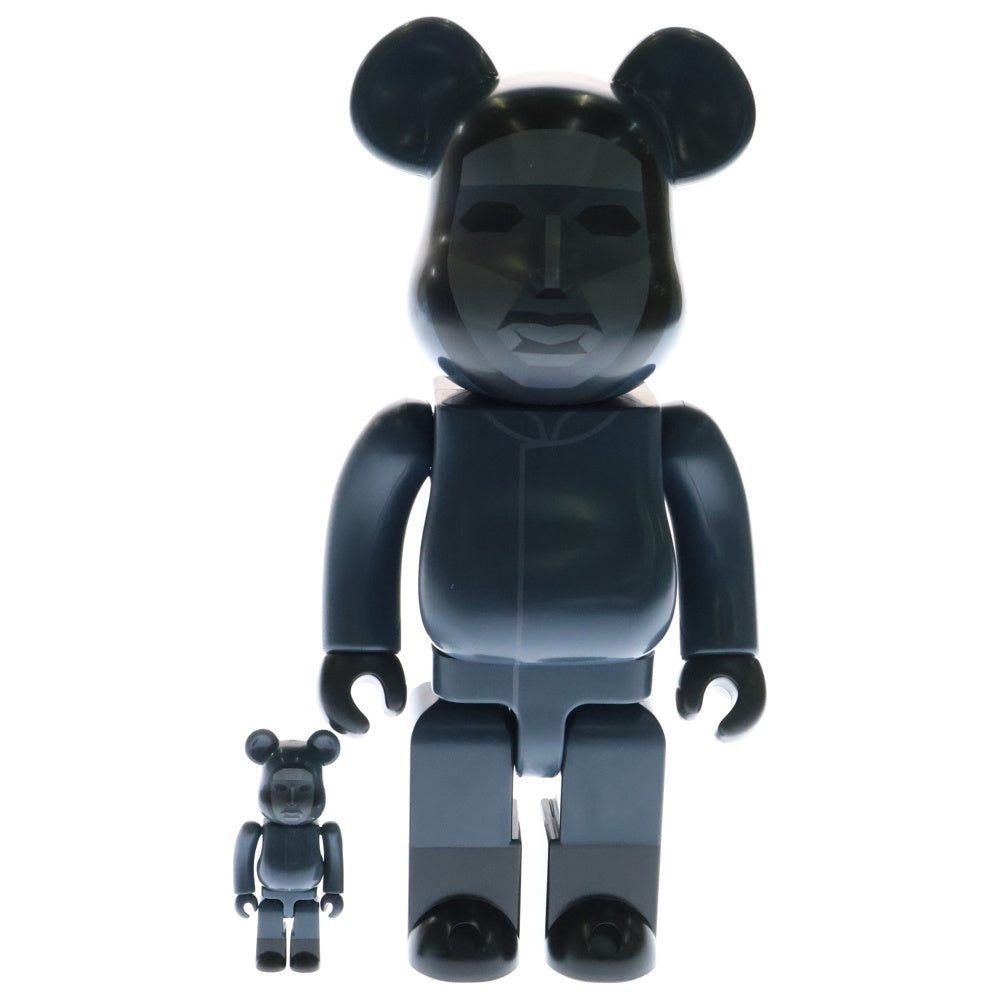 MEDICOM TOY(メディコムトイ) BE@RBRICK SQUID GAME FRONTMAN 100% & 400% ベアブリック イカゲーム フロントマン 2体セット フィギュア 人形 ブラック