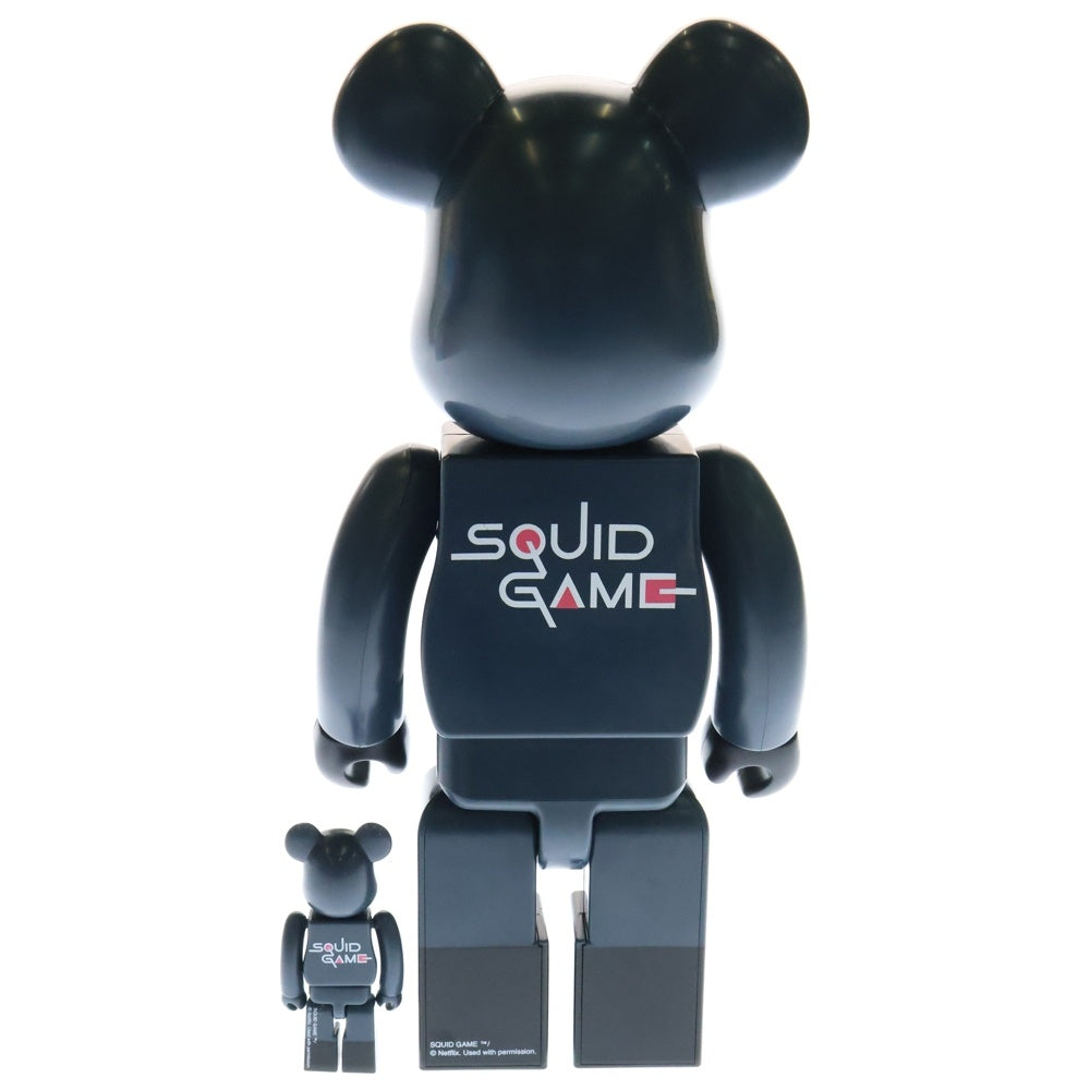 MEDICOM TOY(メディコムトイ) BE@RBRICK SQUID GAME FRONTMAN 100% & 400% ベアブリック イカゲーム フロントマン 2体セット フィギュア 人形 ブラック