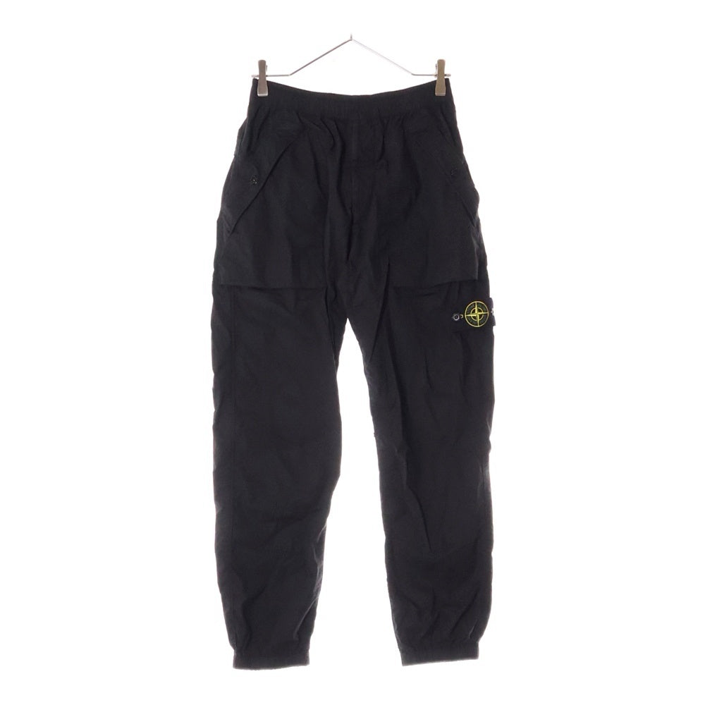 STONE ISLAND(ストーンアイランド) 25SS Tela Paracadute Fatigue テラ パラカドゥート ファティーグ ロングパンツ ブラック K1S153100017