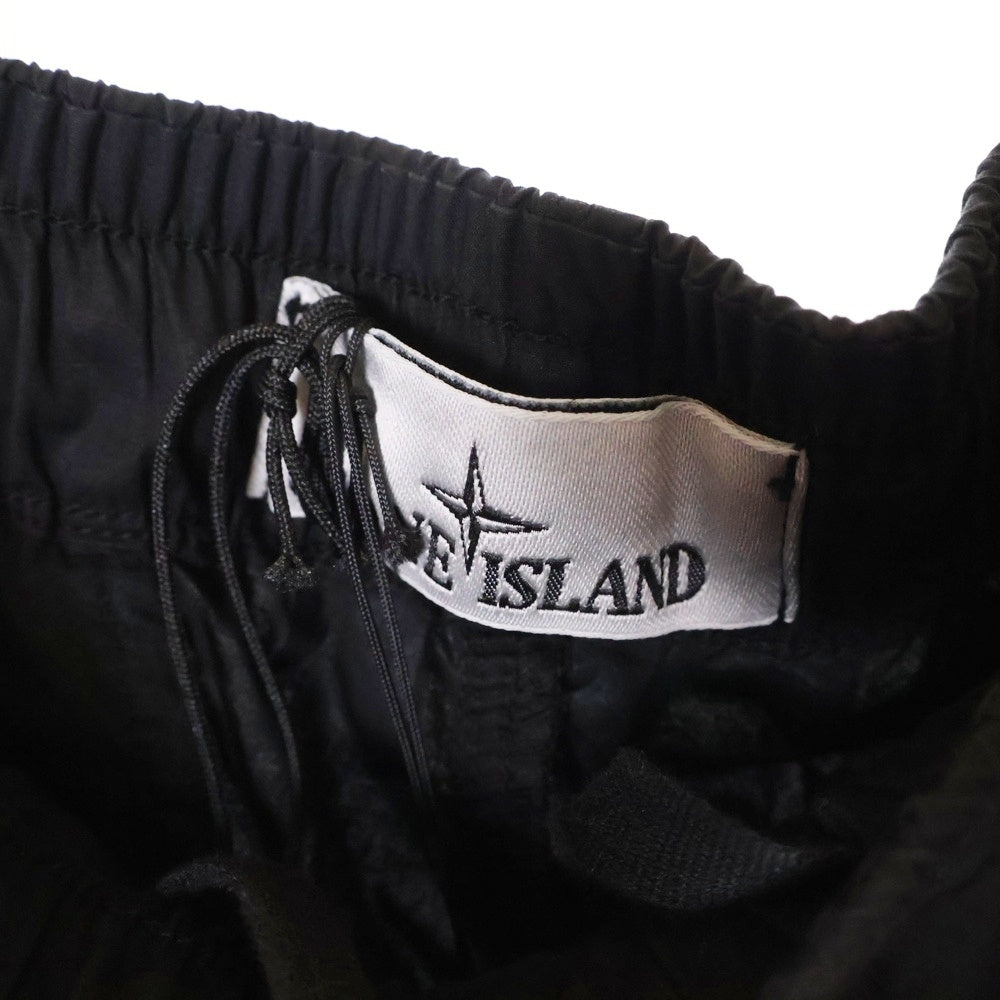 STONE ISLAND(ストーンアイランド) 25SS Tela Paracadute Fatigue テラ パラカドゥート ファティーグ ロングパンツ ブラック K1S153100017
