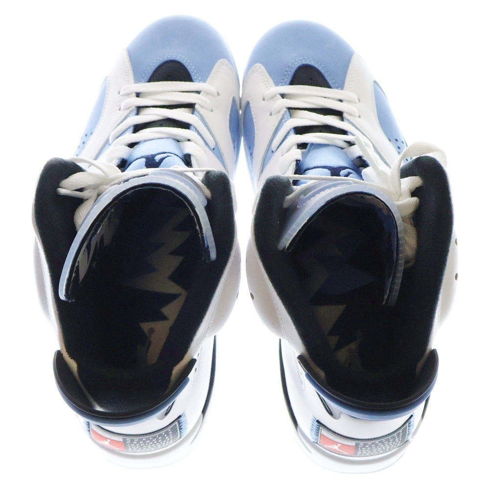 NIKE(ナイキ) AIR JORDAN 6 RETRO UNC エアジョーダン6 レトロ ハイカットスニーカー ホワイト/ブルー US9.5/27.5cm CT8529-410