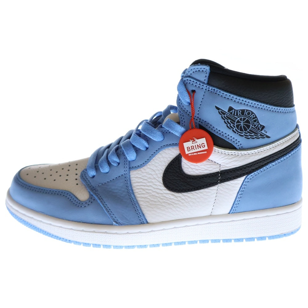 NIKE(ナイキ) AIR JORDAN 1 RETRO HIGH OG UNIVERSITY BLUE エアジョーダン1 ユニバーシティブルー ハイカットスニーカー ブルー US9.5/27.5cm 555088-134