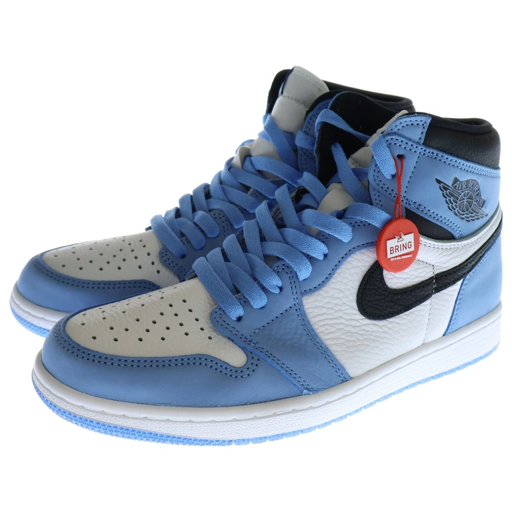 NIKE(ナイキ) AIR JORDAN 1 RETRO HIGH OG UNIVERSITY BLUE エアジョーダン1 ユニバーシティブルー ハイカットスニーカー ブルー US9.5/27.5cm 555088-134