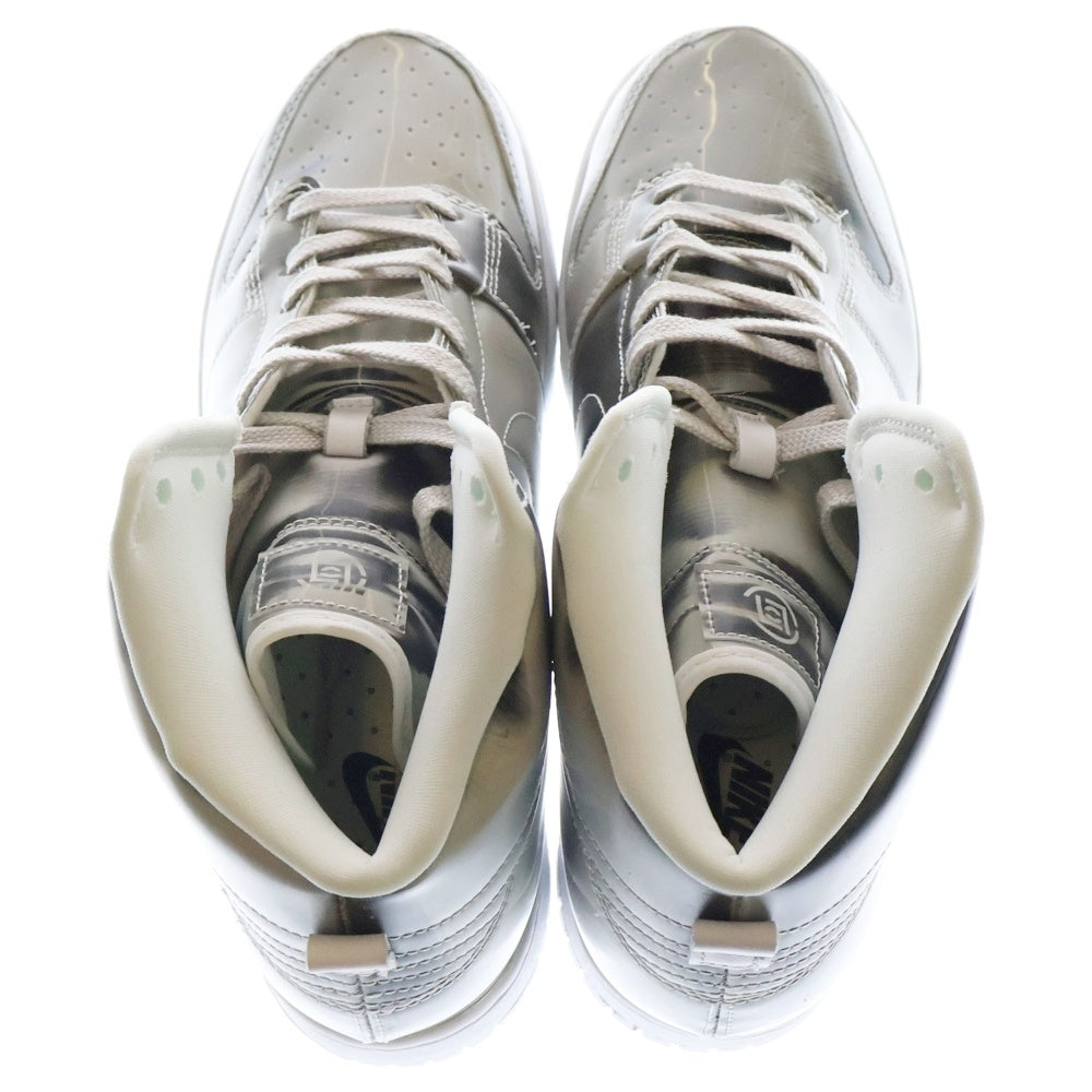 NIKE(ナイキ) ×CLOT DUNK HIGH SILVER FLIX クロット ダンク シルバーフラックス ハイカットスニーカー シルバー US9.5/27.5cm DH4444-900