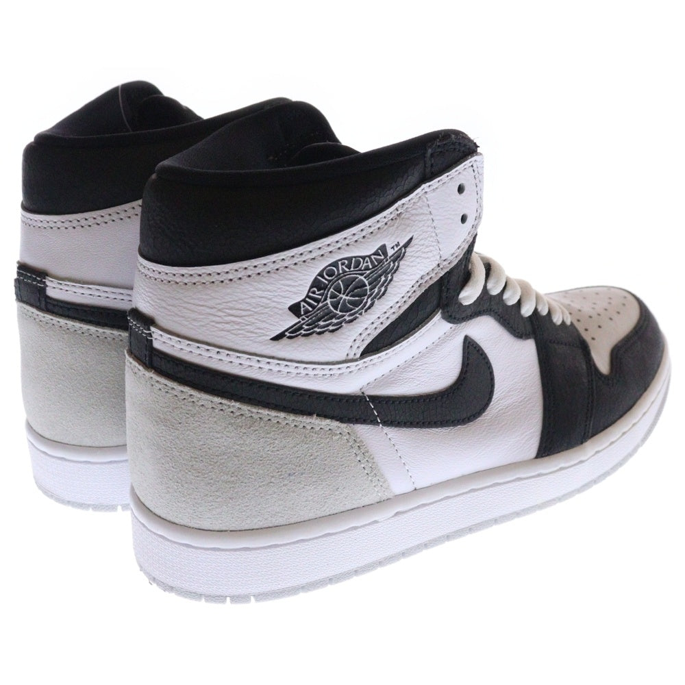 NIKE(ナイキ) AIR JORDAN 1 HIGH OG BLEACHED CORAL エアジョーダン 1 ブリーチドコーラル ハイカットスニーカー グレー US9.5/27.5cm 555088-108