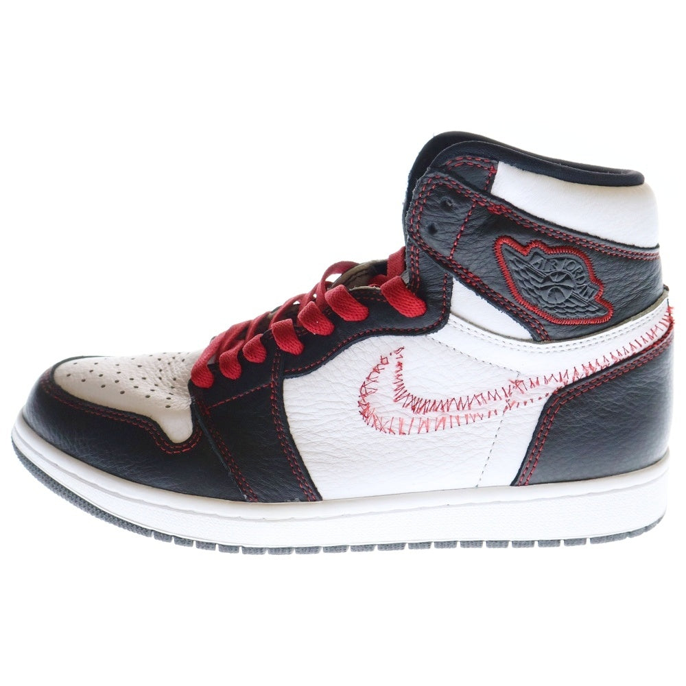 NIKE(ナイキ) AIR JORDAN 1 HIGH OG DEFIANT エアジョーダン1 ディファイアント ハイカットスニーカー ホワイト/ブラック US9.5/27.5cm CD6579-071