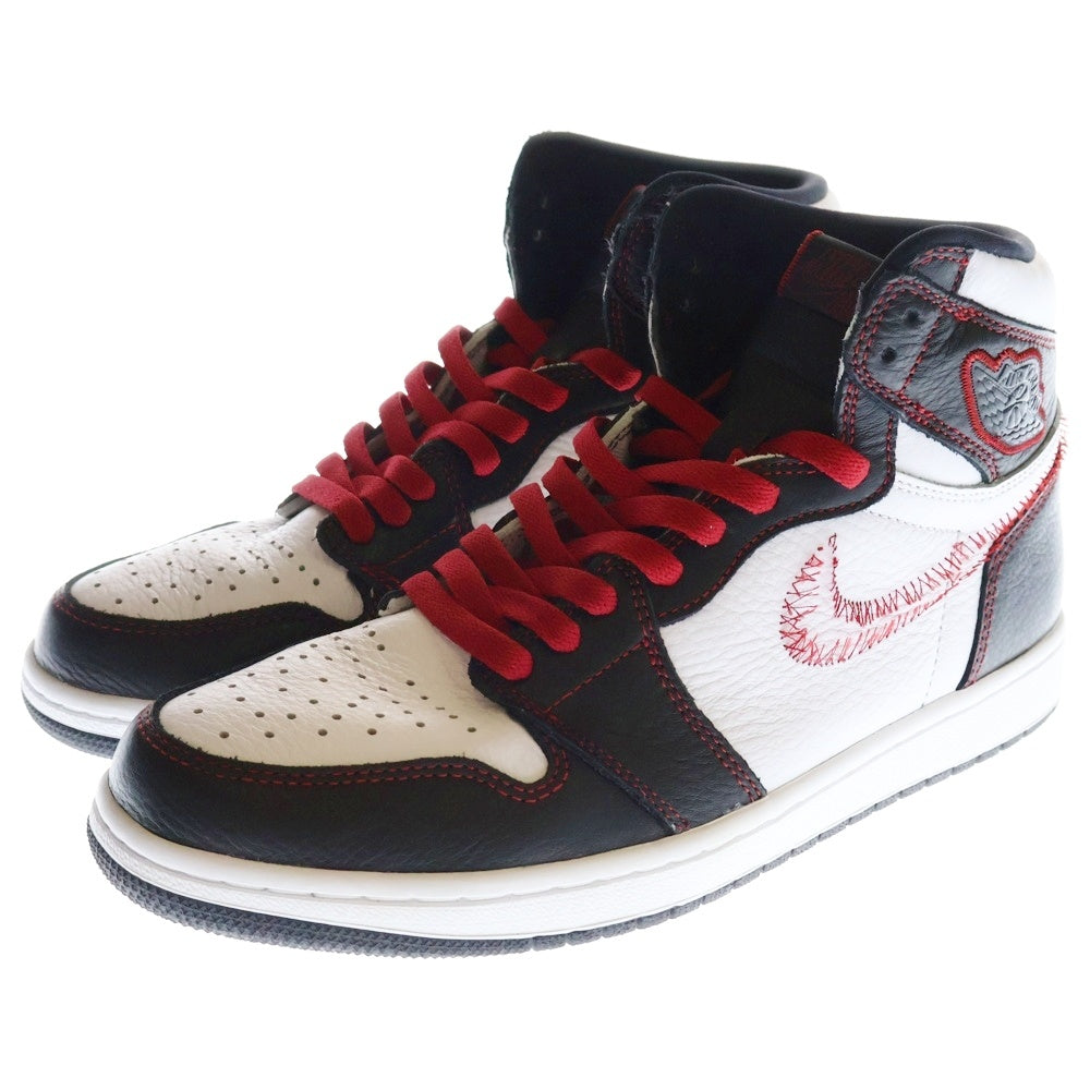 NIKE(ナイキ) AIR JORDAN 1 HIGH OG DEFIANT エアジョーダン1 ディファイアント ハイカットスニーカー ホワイト/ブラック US9.5/27.5cm CD6579-071