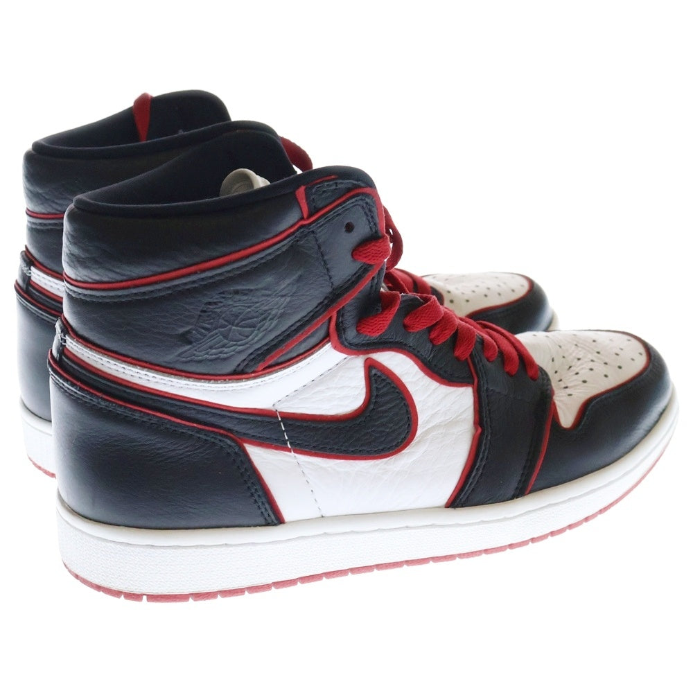 NIKE(ナイキ) AIR JORDAN1 HIGH OG BLOOD LINE エアジョーダン1 ハイカットスニーカー ブラッドライン ブラック/レッド US9.5/27.5cm 555088-062