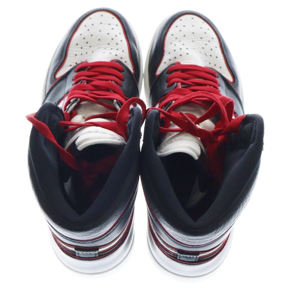 NIKE(ナイキ) AIR JORDAN1 HIGH OG BLOOD LINE エアジョーダン1 ハイカットスニーカー ブラッドライン ブラック/レッド US9.5/27.5cm 555088-062
