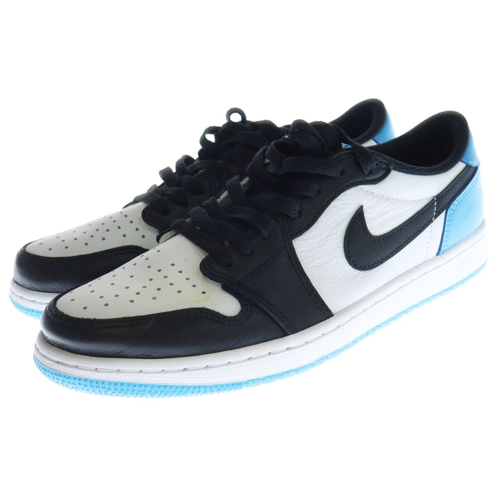 NIKE(ナイキ) AIR JORDAN 1 LOW OG BLACK POWDER BLUE UNC エアジョーダン1 ローカットスニーカー ブルー/ブラック/ホワイト US9.5/27.5cm CZ0790-104