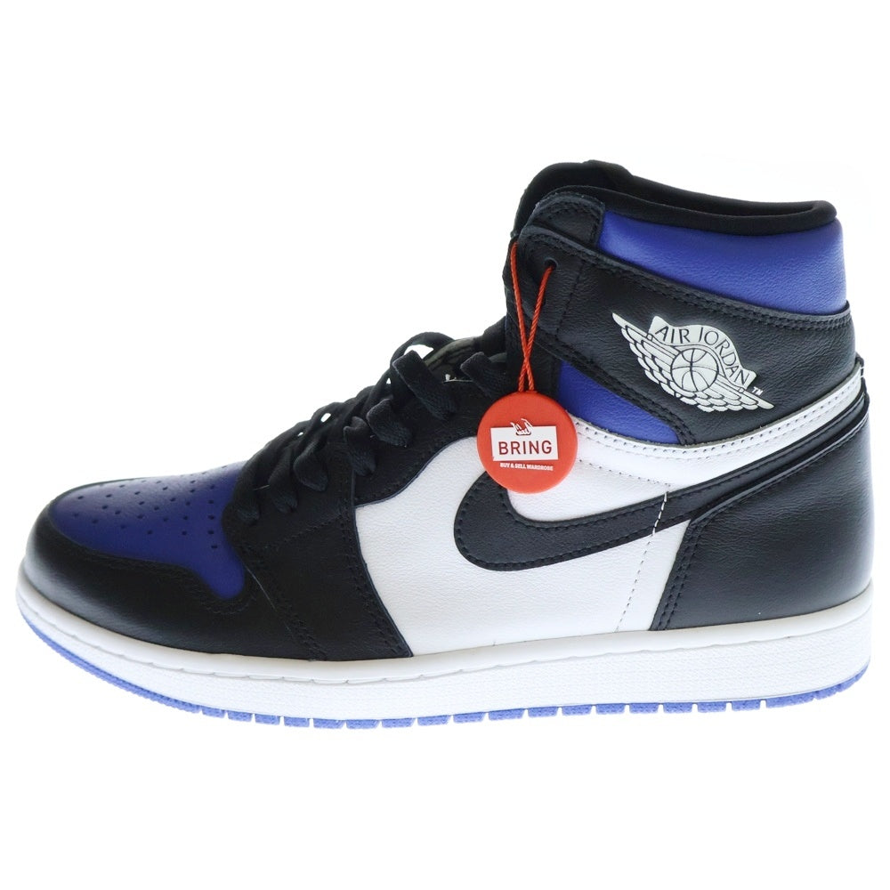 NIKE(ナイキ) AIR JORDAN 1 RETRO HIGH OG ROYAL TOE エア ジョーダン 1 レトロ ロイヤル トゥ ハイカットスニーカー ブルー/ブラック/ホワイト US9.5/27.5cm 555088-041