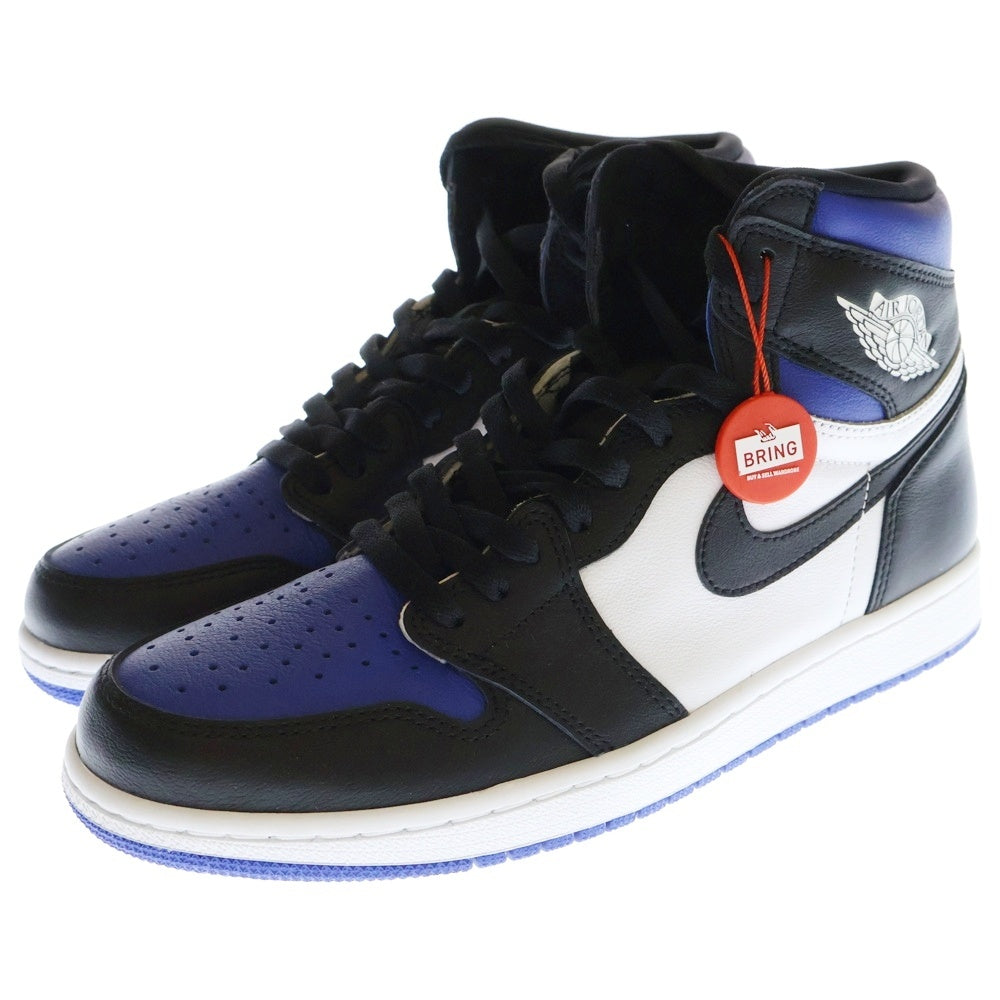 NIKE(ナイキ) AIR JORDAN 1 RETRO HIGH OG ROYAL TOE エア ジョーダン 1 レトロ ロイヤル トゥ ハイカットスニーカー ブルー/ブラック/ホワイト US9.5/27.5cm 555088-041