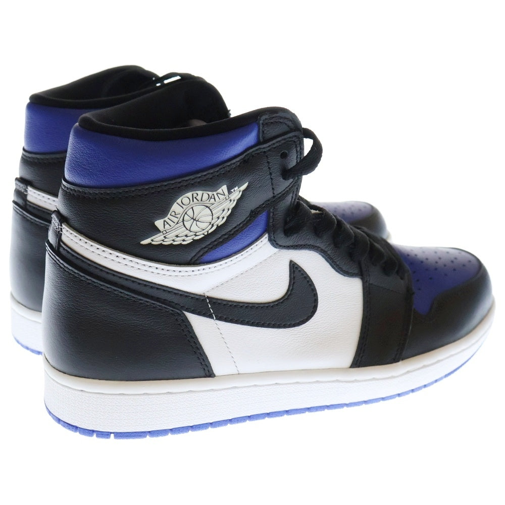 NIKE(ナイキ) AIR JORDAN 1 RETRO HIGH OG ROYAL TOE エア ジョーダン 1 レトロ ロイヤル トゥ ハイカットスニーカー ブルー/ブラック/ホワイト US9.5/27.5cm 555088-041