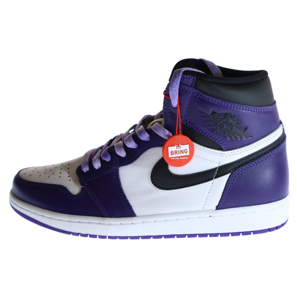 NIKE(ナイキ) AIR JORDAN 1 RETRO HIGH OG COURT PURPLE エアジョーダン1 コートパープル ハイカットスニーカー ホワイト/パープル US9.5/27.5cm 555088-500