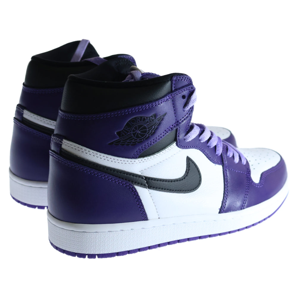 NIKE(ナイキ) AIR JORDAN 1 RETRO HIGH OG COURT PURPLE エアジョーダン1 コートパープル ハイカットスニーカー ホワイト/パープル US9.5/27.5cm 555088-500