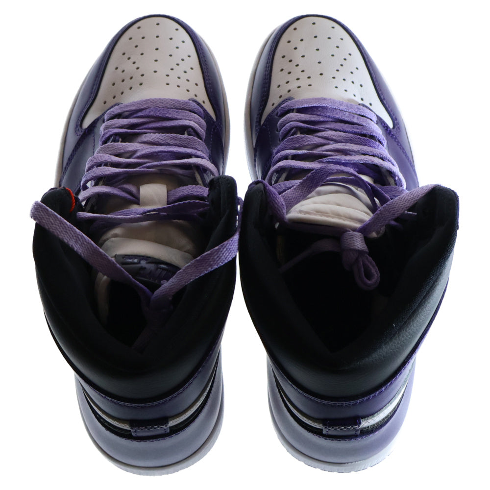 NIKE(ナイキ) AIR JORDAN 1 RETRO HIGH OG COURT PURPLE エアジョーダン1 コートパープル ハイカットスニーカー ホワイト/パープル US9.5/27.5cm 555088-500