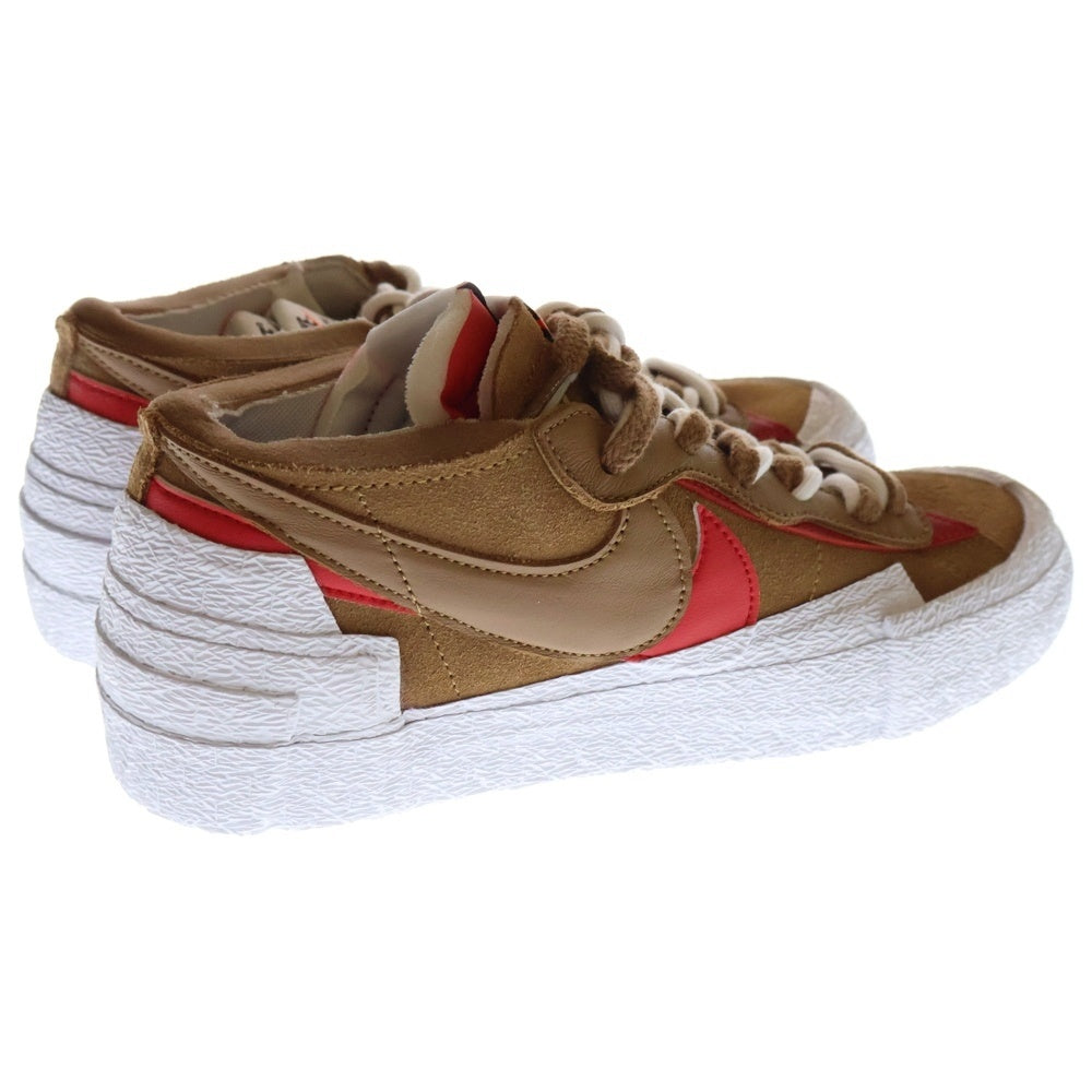 NIKE(ナイキ) ×SACAI BLAZER LOW BRITISH TAN サカイ ブレーザー ブリティッシュ タン ローカットスニーカー ホワイト/ブラウン US9.5/27.5cm DD1877-200