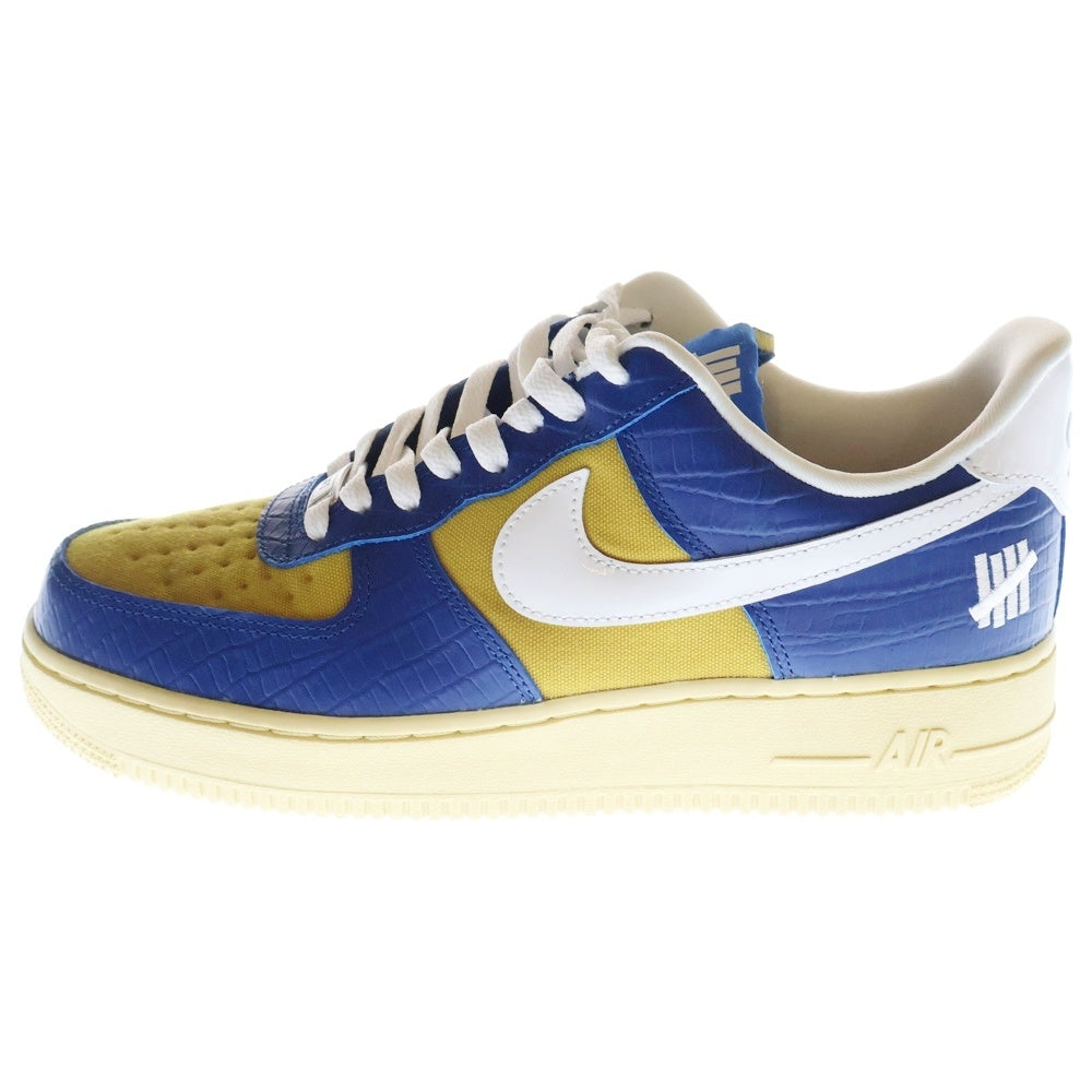 NIKE(ナイキ) ×UNDEFEATED AIR FORCE 1 LOW SP アンディフィーテッド エアフォース ローカットスニーカー ブルー/イエロー US9.5/27.5cm DM8462-400