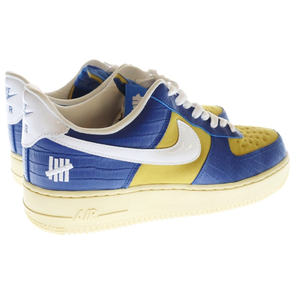NIKE(ナイキ) ×UNDEFEATED AIR FORCE 1 LOW SP アンディフィーテッド エアフォース ローカットスニーカー ブルー/イエロー US9.5/27.5cm DM8462-400