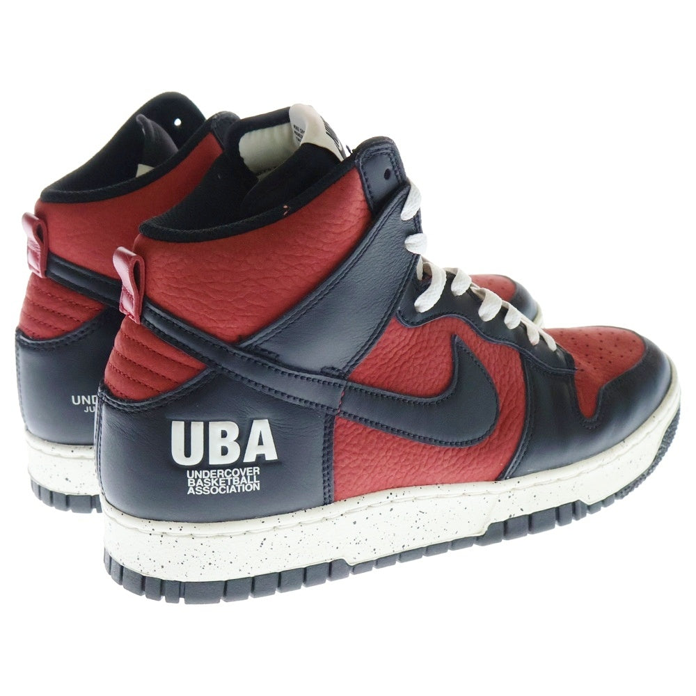NIKE(ナイキ) ×UNDERCOVER DUNK HIGH UBA アンダーカバー ダンク ハイカットスニーカー ブラック/レッド US9.5/27.5m DD9401-600
