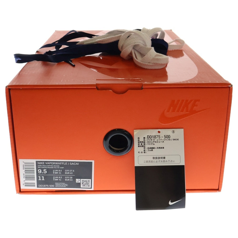 NIKE(ナイキ) ×sacai VAPORWAFFLE サカイ ヴェイパーワッフル ローカットスニーカー パープル US9.5/27.5cm DD1875-500
